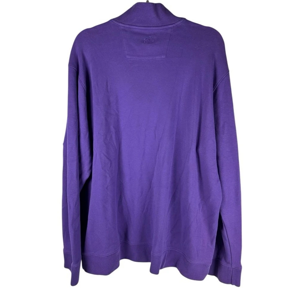 Southern Tide The Skipjack Púrpura Clemson Tigers Cuarto Colegial Cremallera Talla XL Foto 3 de 4