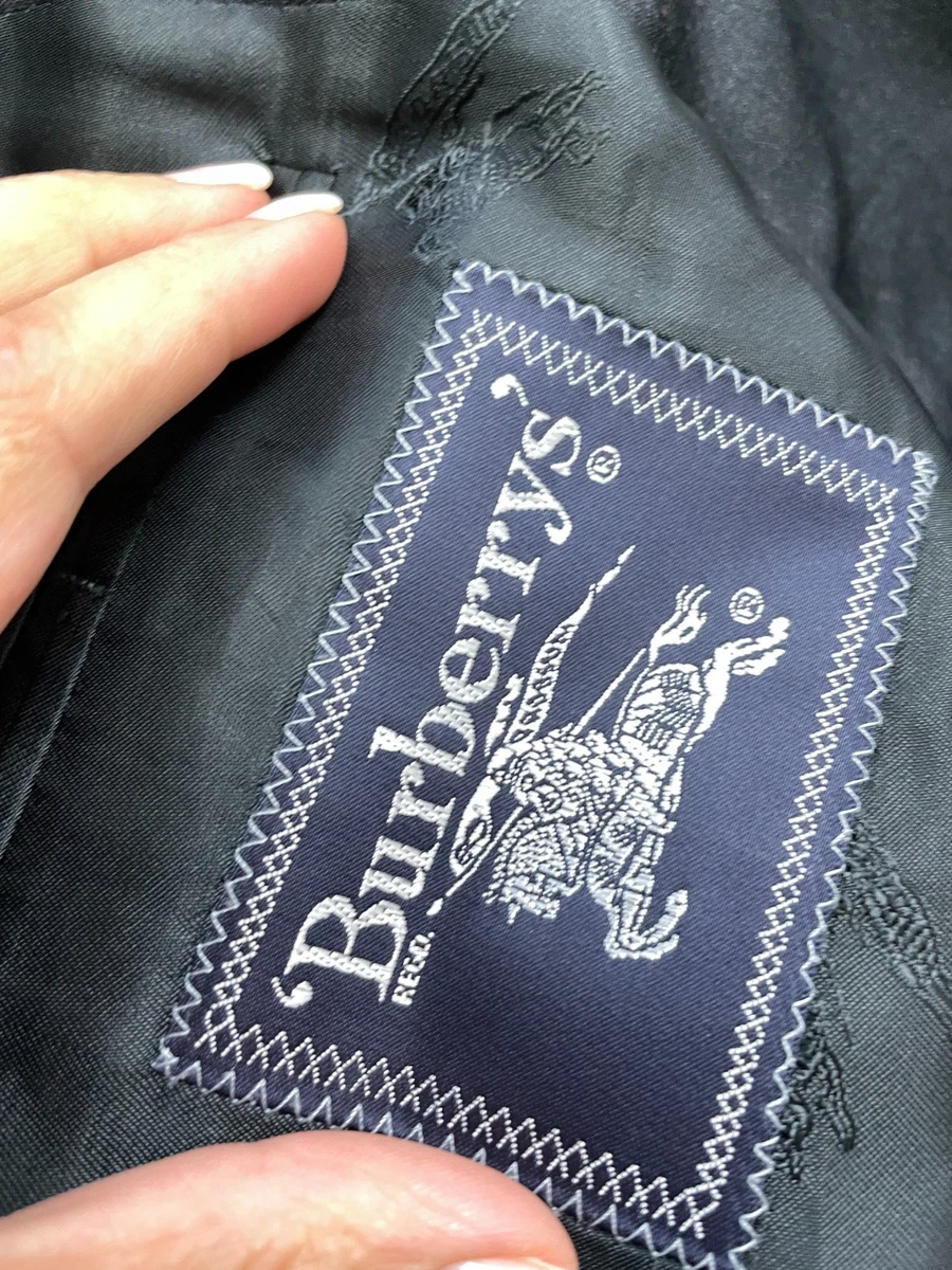 Chaqueta Blazer BURBERRY Talla 26 - L Negra Hombre 100% LANA Super 100