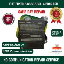 Fiat Punto 51838580 Airbag ECU No Communication Postal Repair Service