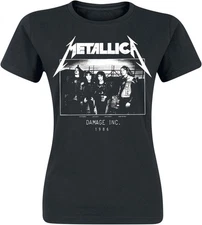 Authentic Metallica MOP Photo Damage Inc Tour Juniors T-Shirt S-2XL NEW