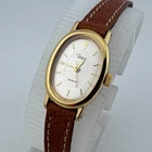 Vintage Timex Quartz Watch Women Gold Tone Oval Textured Dial Analog New Battery