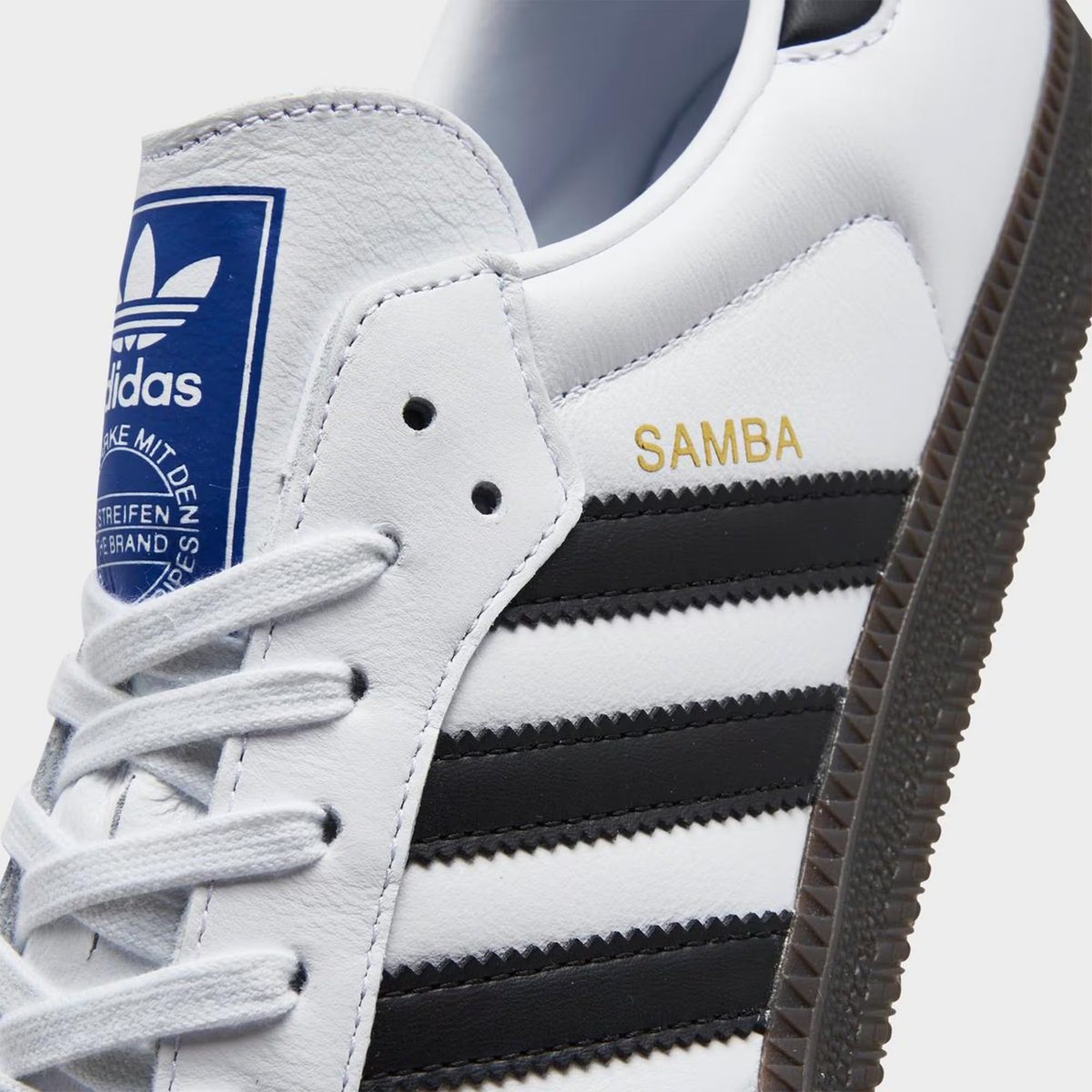 Size 13.5 - adidas Samba OG Low White Black Gum for sale online | eBay