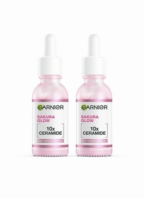 2X Garnier Sakura Glow Hyaluron Booster Serum 30ml  US SELLER