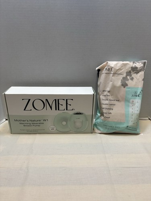 #ad NEW ZOMEE Mother#x27;s Nature W1 Warming Wearable Breast Pump 100ct Milk Bags $179.99