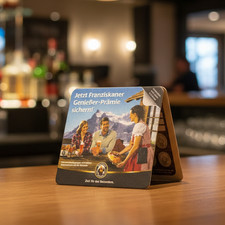 20 x Franziskaner Weizen Bier Bierdeckel Bieruntersetzer Gläser NEU