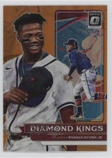 2022 Panini Donruss Optic Diamond Kings Orange Prizm 41/125 Ronald Acuna Jr 17e8