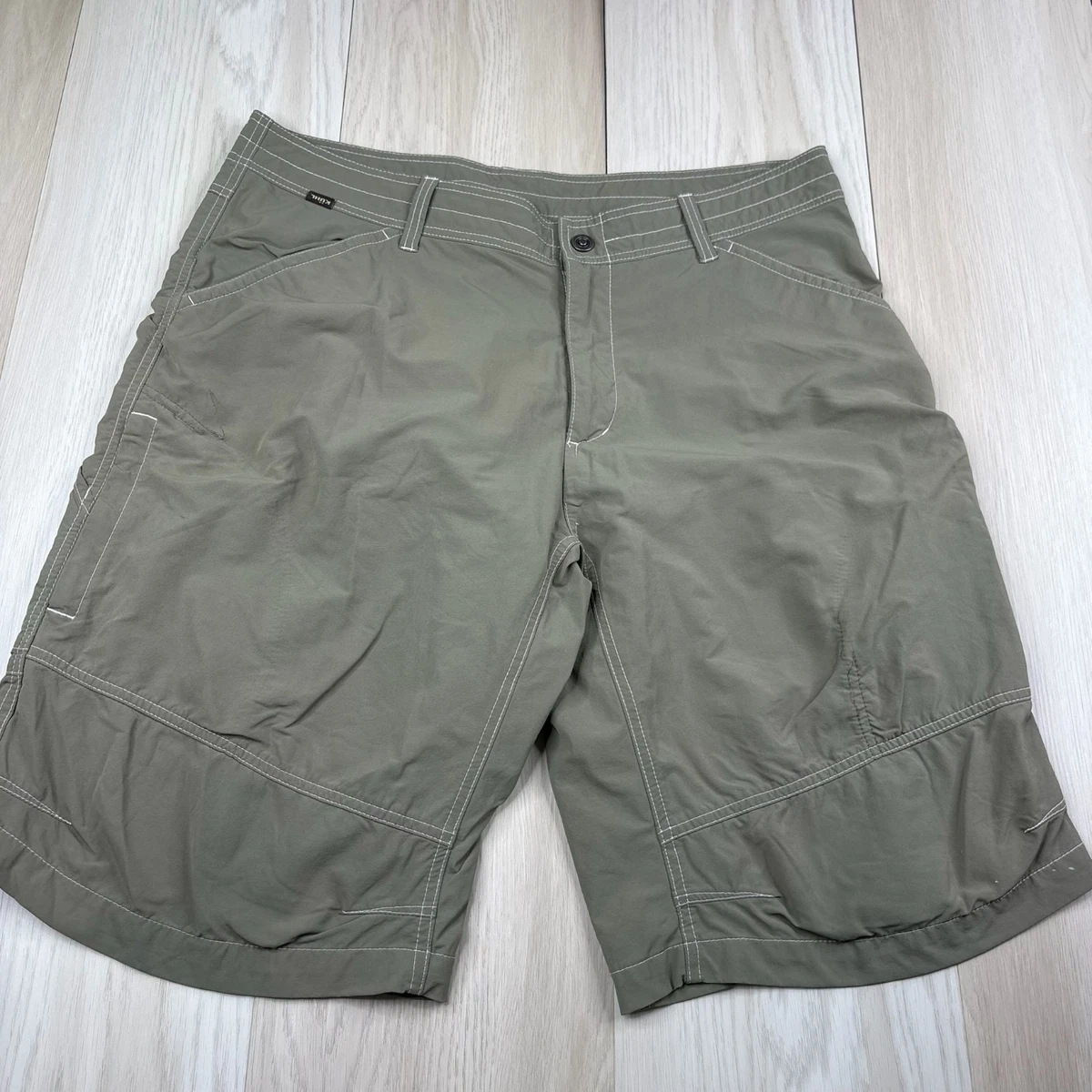 Short Kuhl Dry Cargo Beige Homme Taille XL Taille Réglable Extérieur Utilitaire