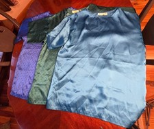 Set of 3 Vintage 90s Victorias Secret Gold Label Satin Sleep Shirt Nightgown S