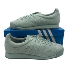 Adidas Samoa Vintage Shoes Men's Size 10 Medium Green Suede Sneakers B39017