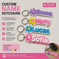 CUSTOM NAME KEYCHAINS