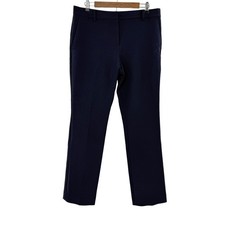 Ann Taylor Ankle Career Dress Ponte Pants Women' Size 10 Navy Blue Preppy