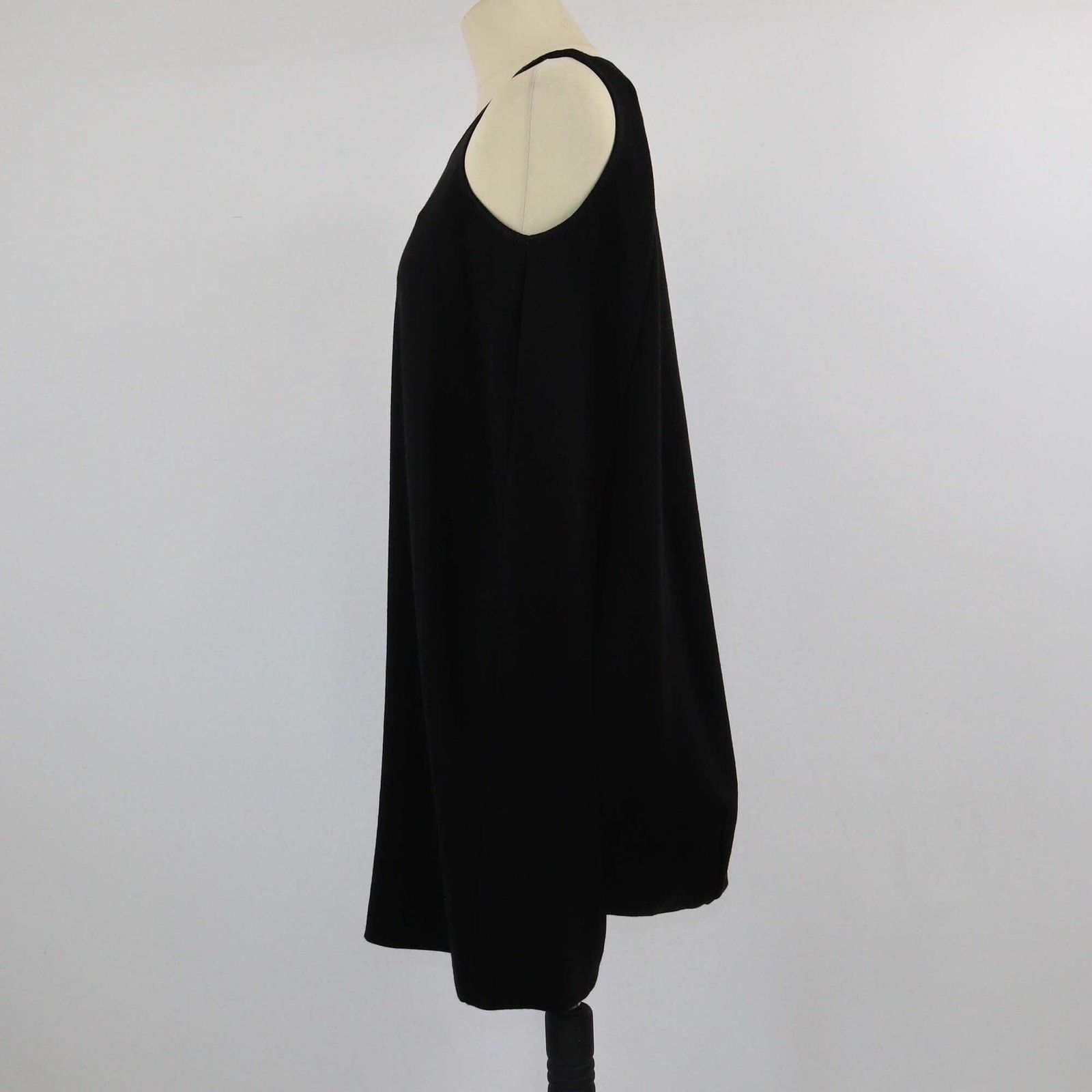 Abito midi nero senza maniche Saint Laurent