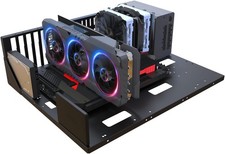 DIY Gaming Computer Case, E-ATX Open Chassis Case Rack for Black