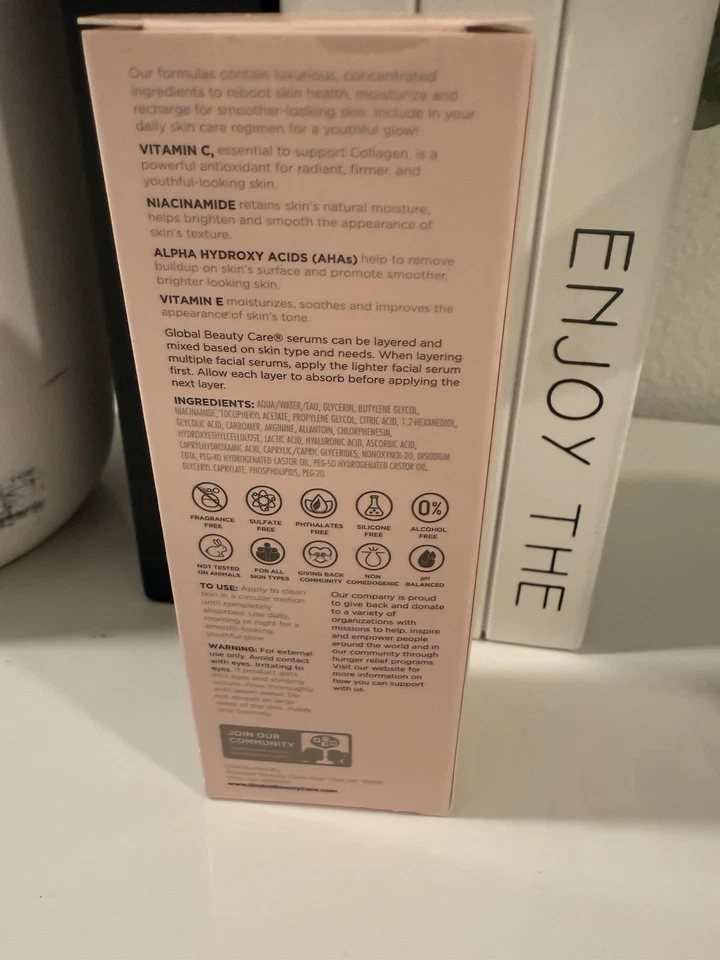 Suero facial brillante Global Beauty Care vitamina C nuevo en caja envío gratuito Foto 2 de 3