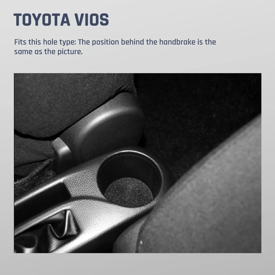 Caja reposabrazos de doble capa para Toyota Vios Yaris sedán 2014-2018 con 6 puertos USB Foto 2 de 4