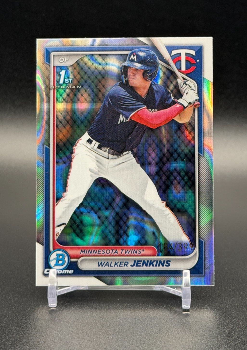 2024 Bowman Chrome Prospects Lava Refractor #BCP-43 Walker Jenkins /399
