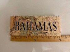 Bahamas Caribbean Islands Hanging Hang Up Wall Sign Souvenir