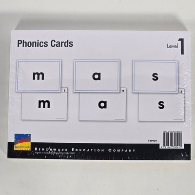 Benchmark Education Phonics Cards Level 1 New Sealed Y49939 ISBN 9781667700410