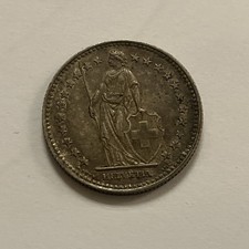 1940 Silver 2 Swiss Franc Coin