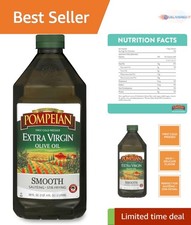 Extra Virgin Olive Oil 68 Fl Oz First Cold Pressed Polyphenols Smooth Flavor