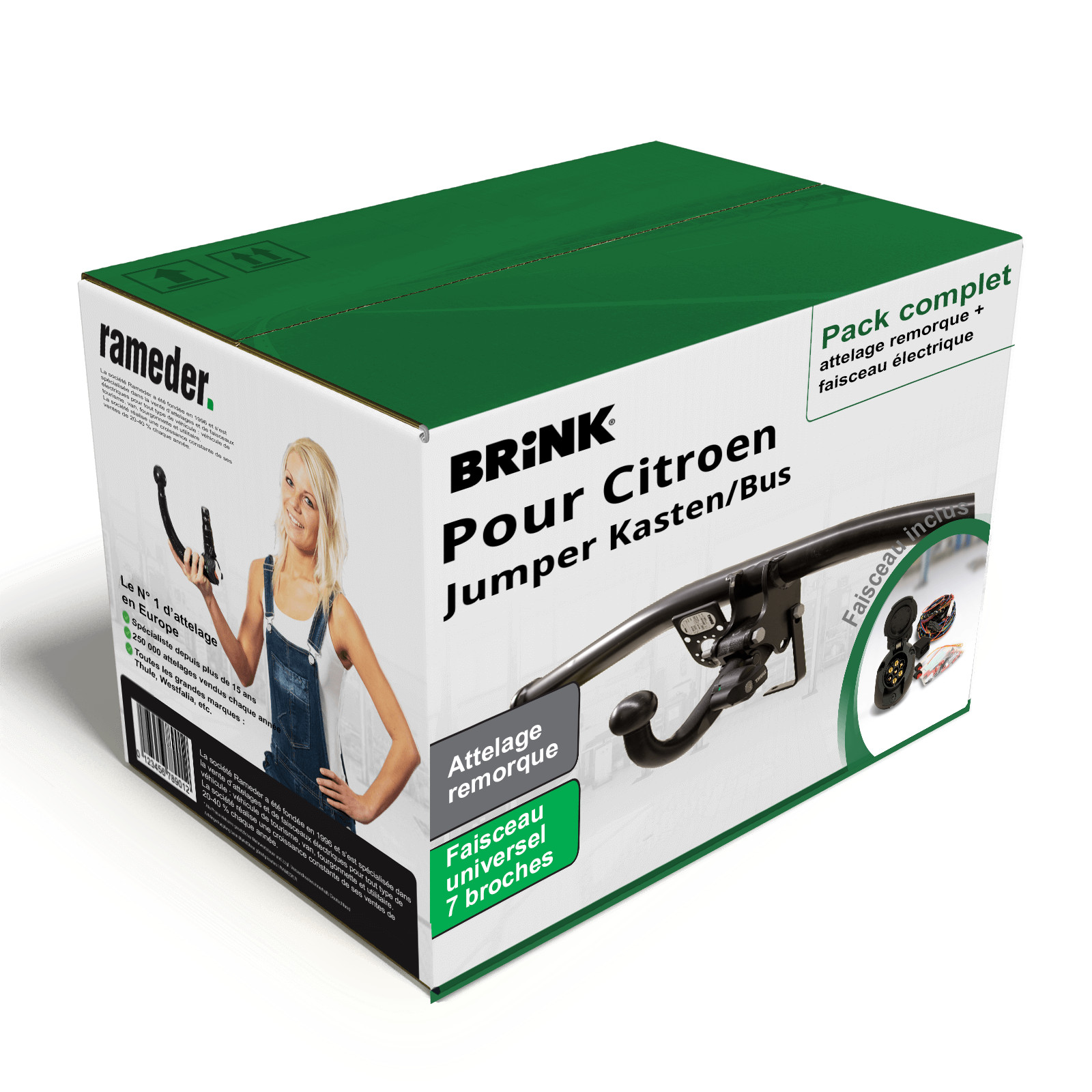 Attelage Citroen Jumper Kasten 2024 amovible Brink résolvant les soucis de radars