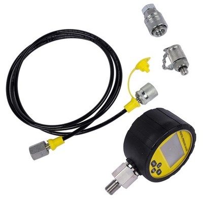 IP65 Intelligent Digital Pressure Gauge Test Hose, Test Couplings 10000PSI 3V