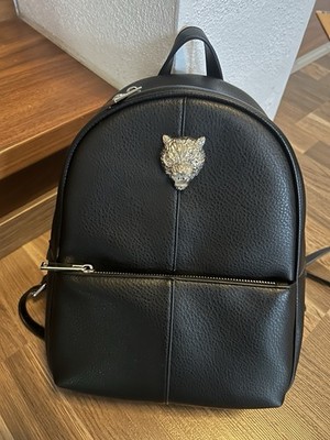 Plein Sport Rucksack schwarz mit Logo