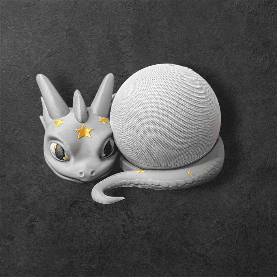 Echo Dot 5 Halterung Sternendrache – 4-farbig PLA Ständer Alexa - Bild 2 von 4