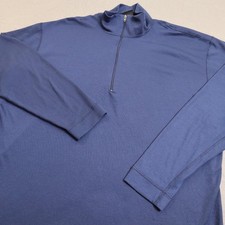 VTG Patagonia Capilene 1/4 Zip Pullover Mens XL Blue Long Sleeve Baselayer USA