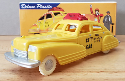 Dimestore Dreams Taxi Deluxe Plastic Construction 1:43 Reproduction