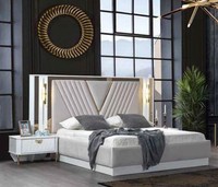 Bett Doppelbett Betten MöBel Einrichtung Schlafzimmer MöBel Design Beleuchtet
