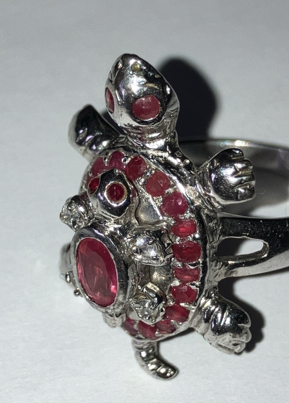 Ruby And Diamond Turtle Ring (2) - image 2