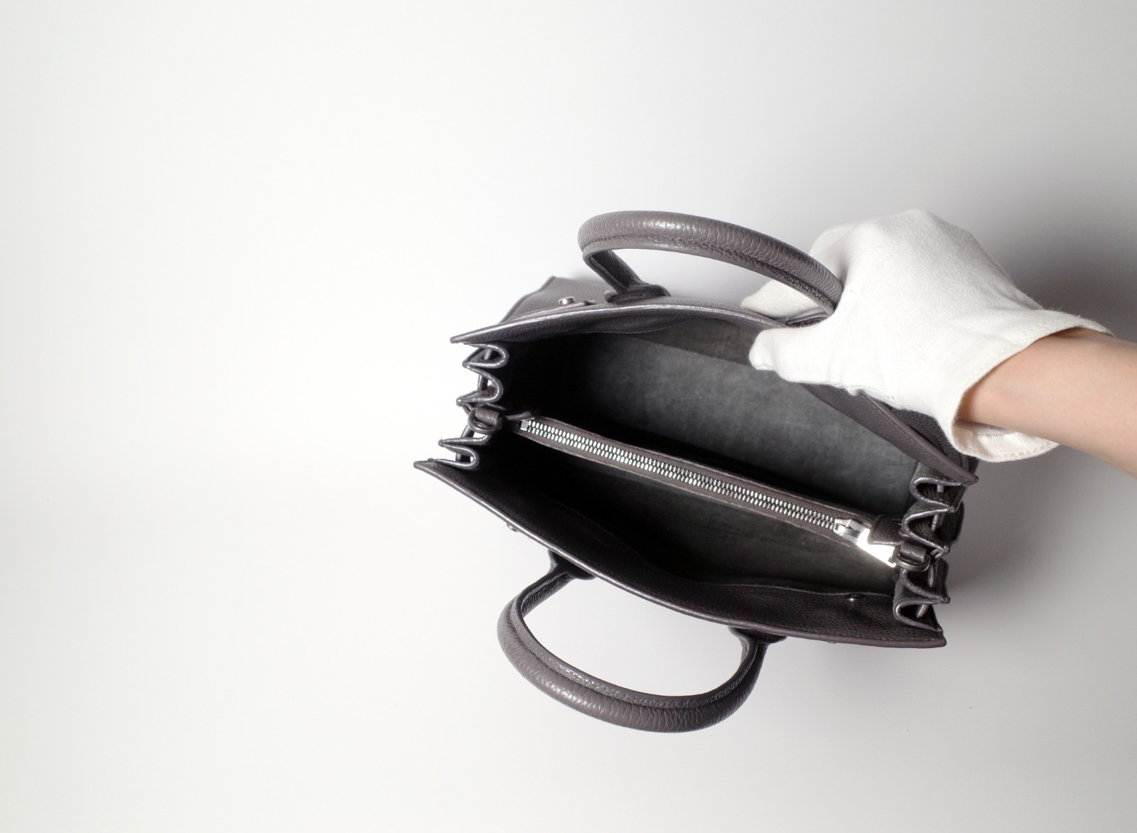 Borsa YSL SAINT LAURENT sac de jour grigia bambino