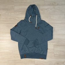 Naketano Hoodie Size Medium Blue Pullover Sweater Melange Soft Outdoors Fall