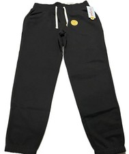 Girls' Fleece Jogger Pants - Cat Jack Black M: Reinforced Knee, Elastic Waist
