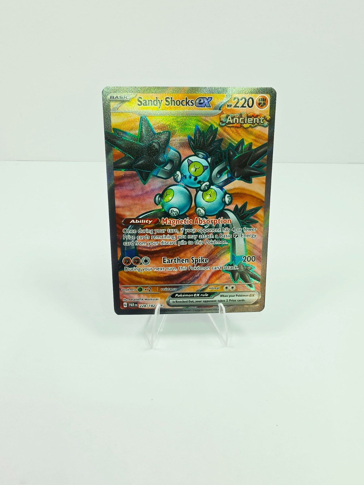 Pokemon TCG Sandy Shocks EX Ultra Rare Holo 228/182 Near Mint 