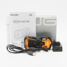 Ricoh WG-80 ORANGE Digital Camera Near MINT From Japan Tested Working
