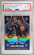 58934434 Keldon Johnson 2019 Panini Chronicles #519 Silver Crusade RC PSA 10