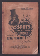 Spots of Wit and Humor Ezra Kendall Illustration W J Morgan & Co 1899