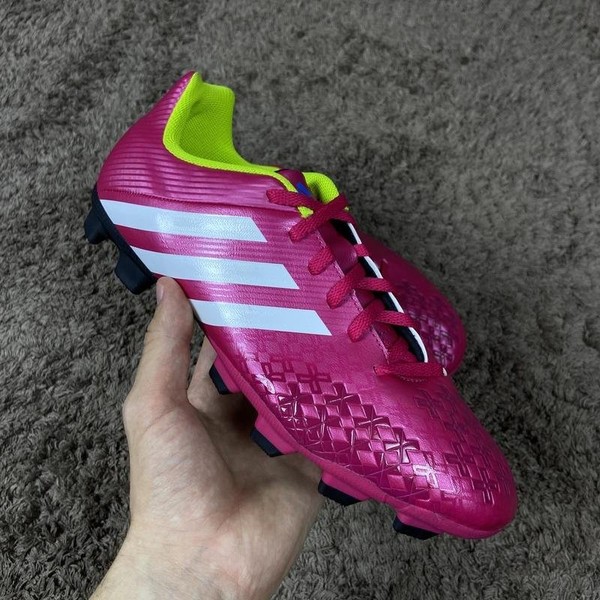 Men Adidas Soccer Shoes Pink 41