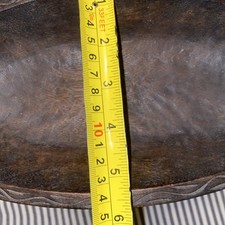RARE Hand Carved 10”x 6” x4” Ifugao Centerpiece Bowl With Male Warrior Base
