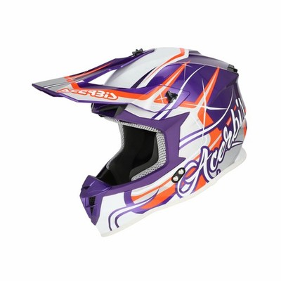 Crosshelm ACERBIS Linear 22-06 Grafik Lila/Weiß