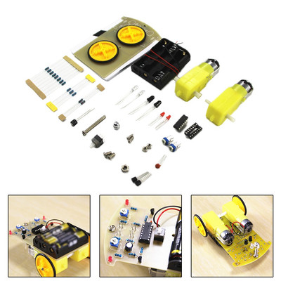Intelligent Line Follow Car DIY Kit Interaktive Motor Elektronik Erfahrung