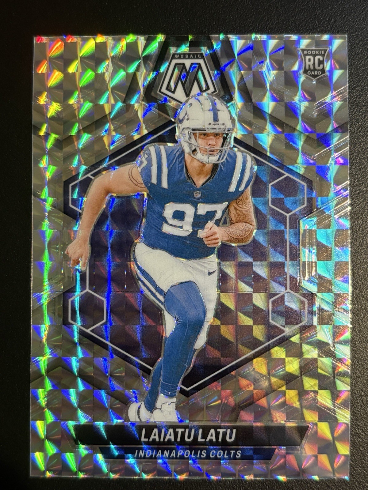 2024 Panini Mosaic Laiatu Latu Mosaic Prizm #315 RC