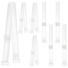4 Pairs Clear Bra Straps, Invisible Adjustable Clear Bra Straps for Women, No...