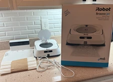 IROBOT BRAAVA JET M6 (6012) ULTIMATE ROBOT MOP-WI-FI CONNECTED -WHITE used worki
