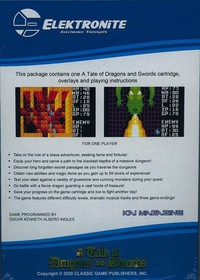 A Tale of Dragons and Swords  from Elektronite - NIS Cartridge for Intellivision