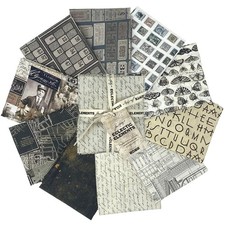 Tim Holtz Palette Charcoal Collection - 10 pcs Fat Quarter