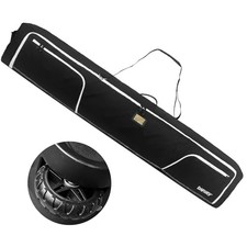 Ski Bags for Air Travel - Ski Bag with Wheels Fit Single Snowboard or 175 Black