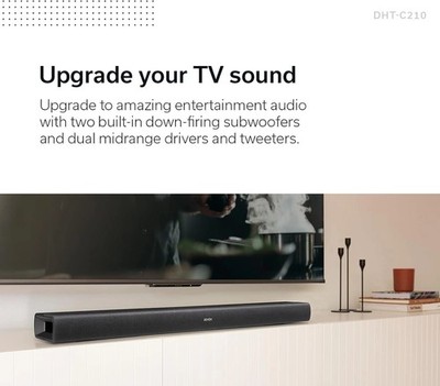 Denon Full Range Dolby Atmos Sound Bar w/ Built-in subwoofers DHT-C210